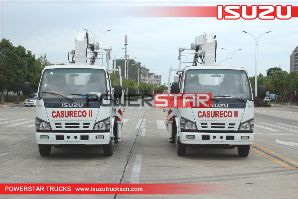 philippines ISUZU Construction mga teleskopikong boom crane truck na ibinebenta