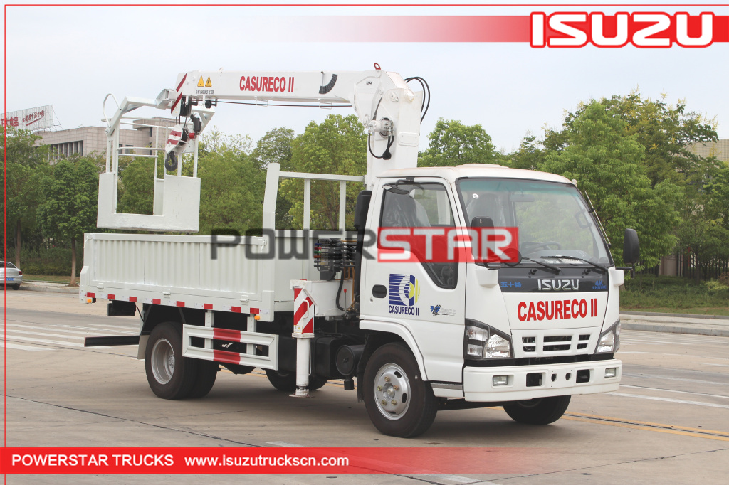 philippines ISUZU Construction mga teleskopikong boom crane truck na ibinebenta