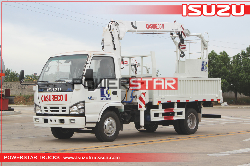 philippines ISUZU Construction mga teleskopikong boom crane truck na ibinebenta