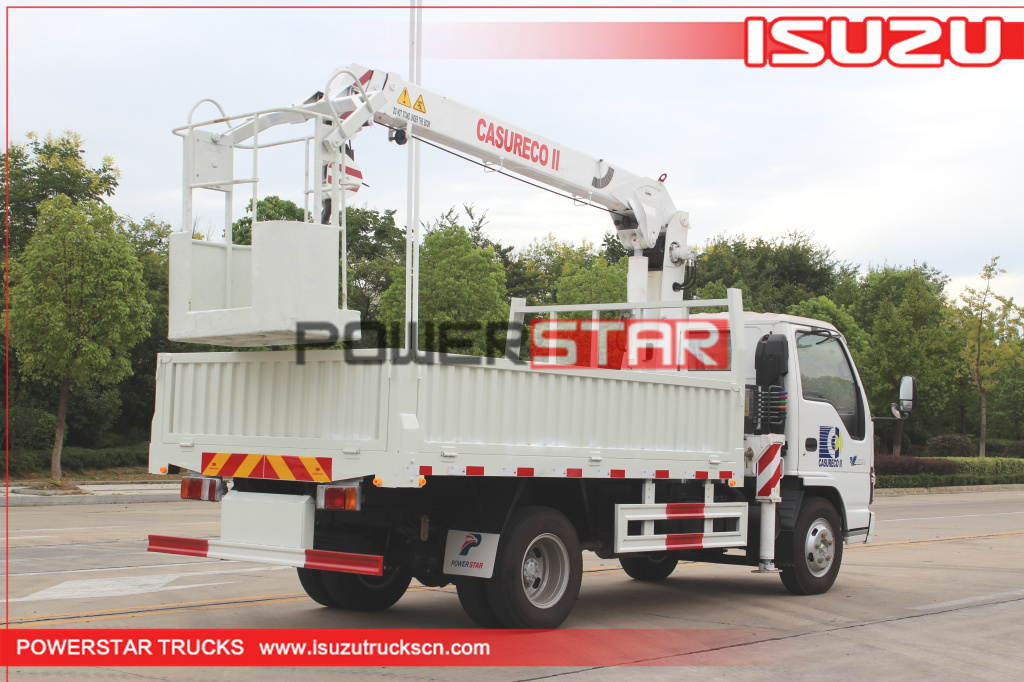 philippines ISUZU Construction mga teleskopikong boom crane truck na ibinebenta