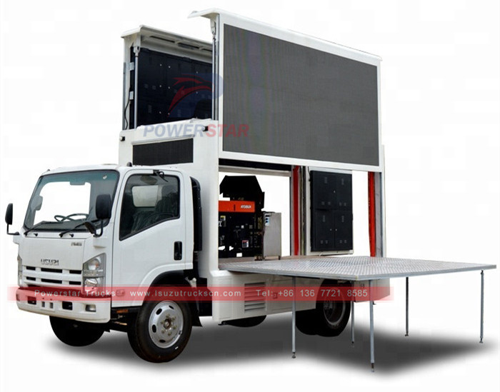 ISUZU ELF Mobile LED Screen panlabas na advertising trak