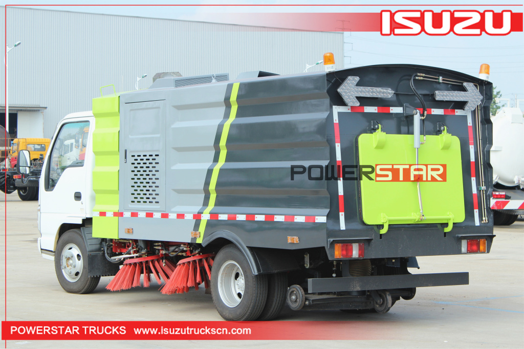 Isuzu Truck Mounted Vacuum Road Sweeper Trucks for sale