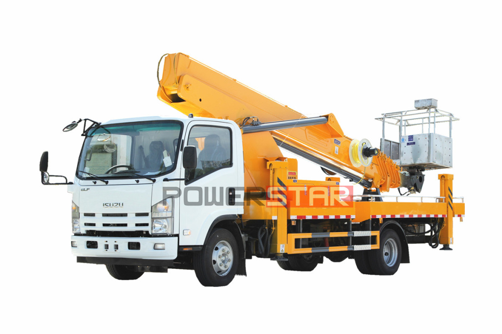 24m ManLifter Isuzu ELF 700P high altitude Operation Aerial working platform truck