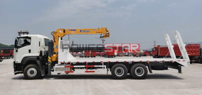 New ISUZU 10Tons 15 20tons Excavator Road Roller Transport Flatbed Platform Truck