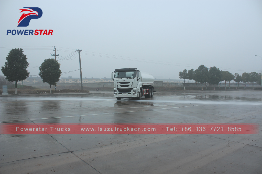 Pilipinas ISUZU GIGA 6*4 20,000L Water Sprinkler 20m3 Water Bowser Truck 6UZ1-TCG50 380HP