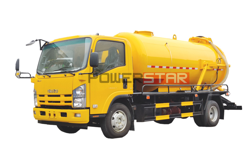 ISUZU ELF NPR Sewage suction truck