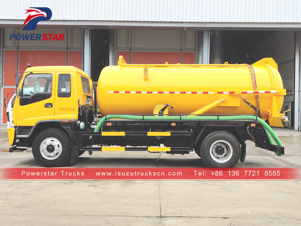 12,000L ISUZU FTR vacuum sewage suction tanker trucks