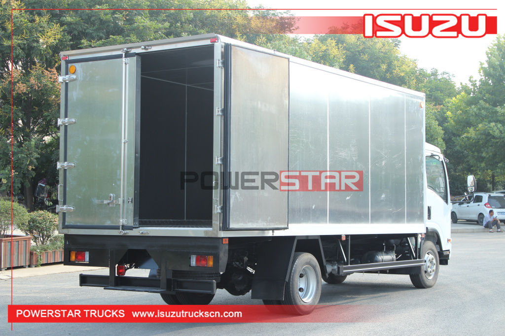 Pilipinas Bagong 5tons hanggang 10tons 190HP Isuzu 700p 4X2 Aluminum alloy Cargo Van Truck