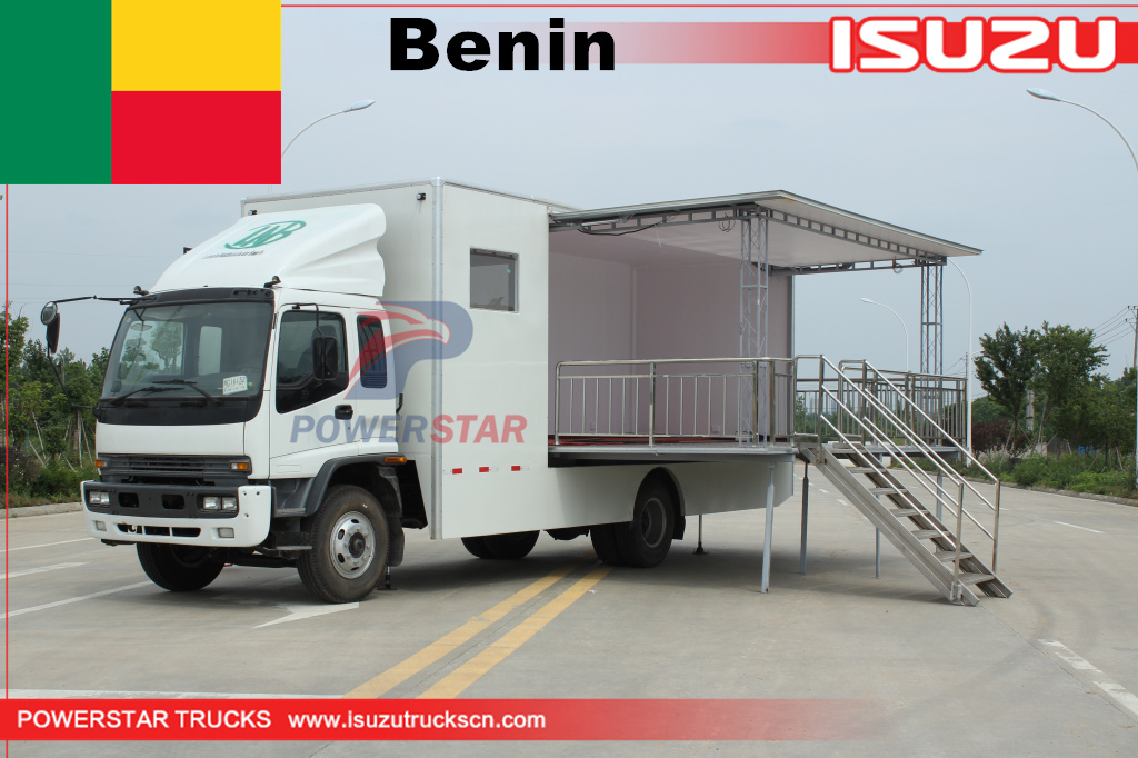 ISUZU Outdoor Election Vote Car Mobile Advertising Show Truck na may Foldable Stage