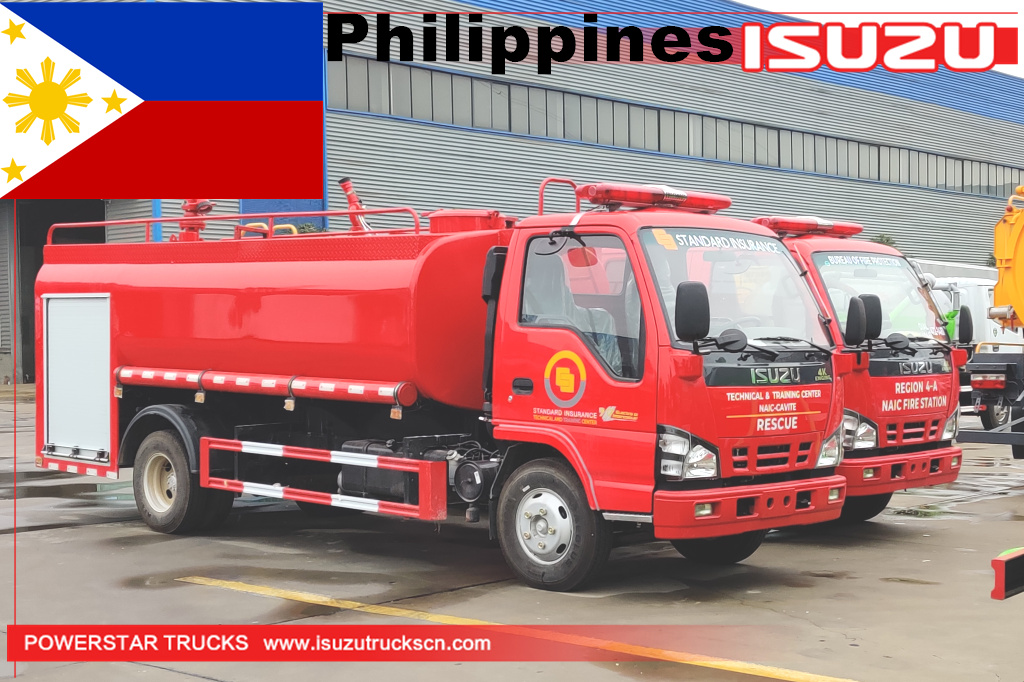 Pilipinas ISUZU NKR 600p 2tons Water Foam Fire Truck Rescue Pumper Fire Engine