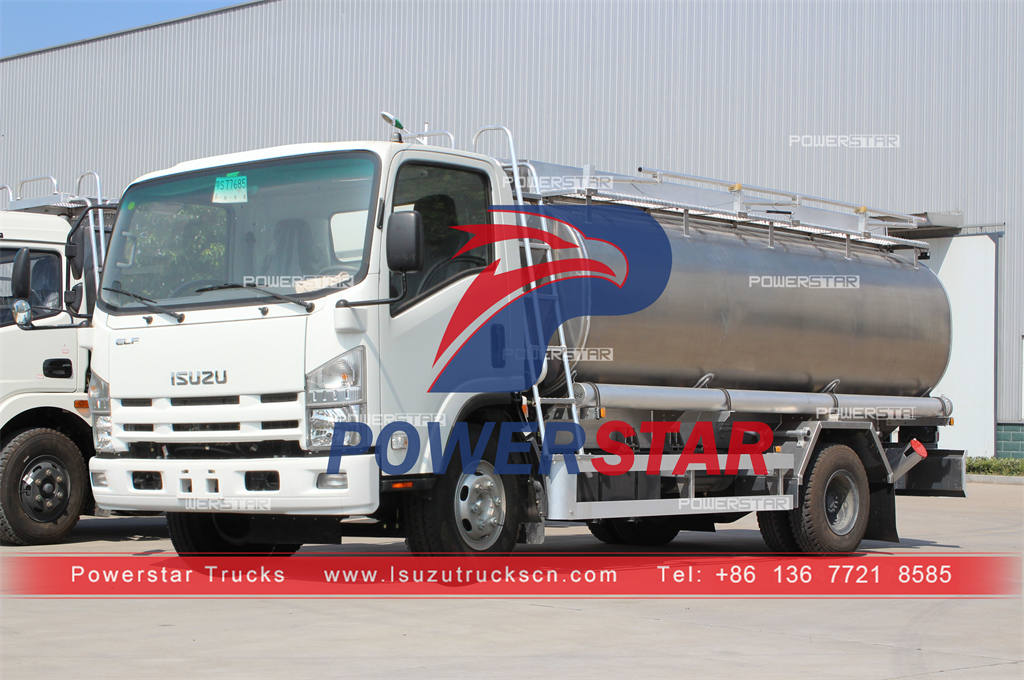 ISUZU NPR stainless steel refueling truck for Philippines