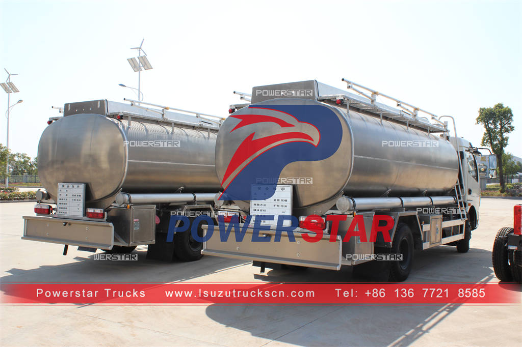 Good price ISUZU stainless steel oil tank truck with dispenser