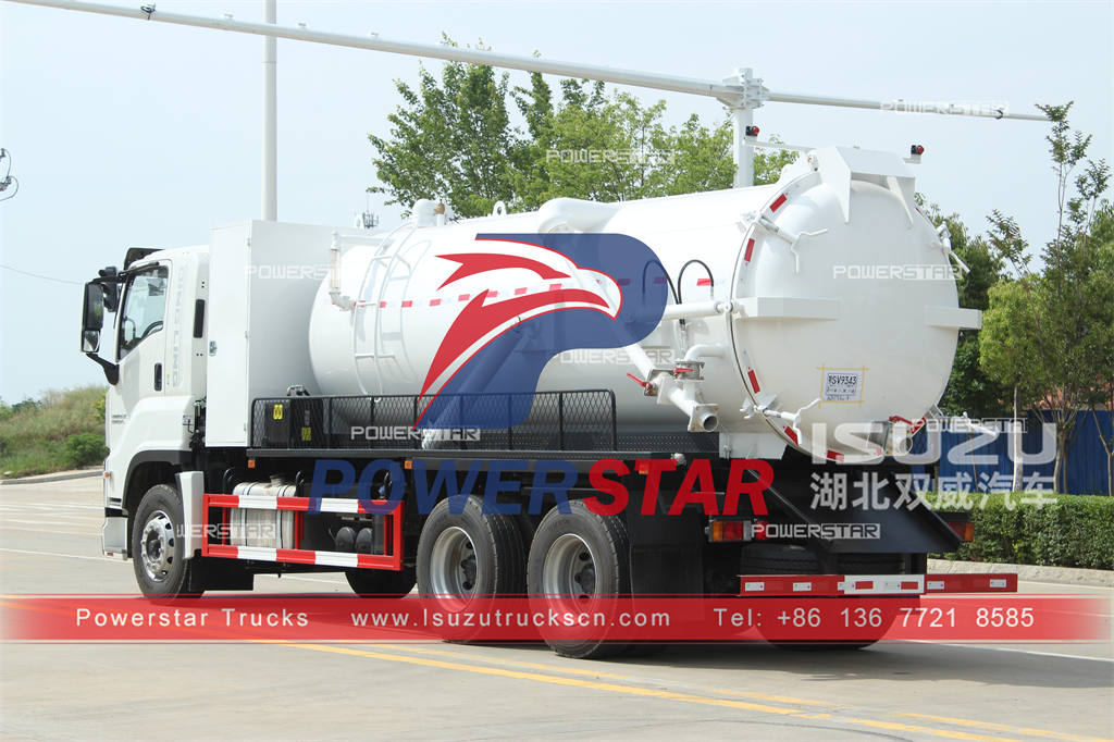 Pinakamabentang ISUZU GIGA 10 wheeler sewer vacuum truck