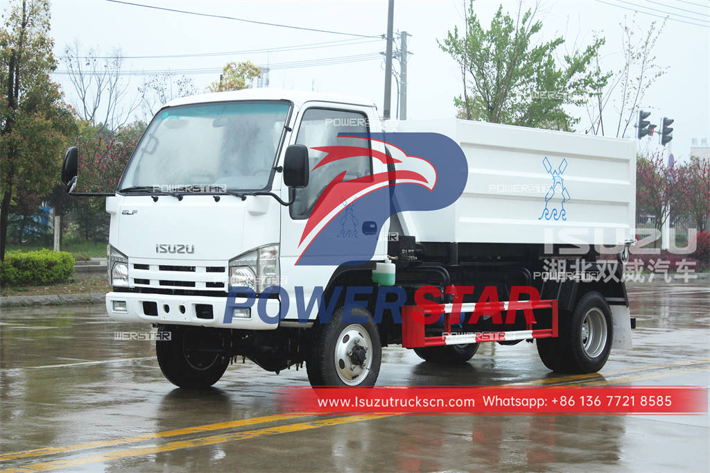 ISUZU 4×4 hook lift waste collection truck