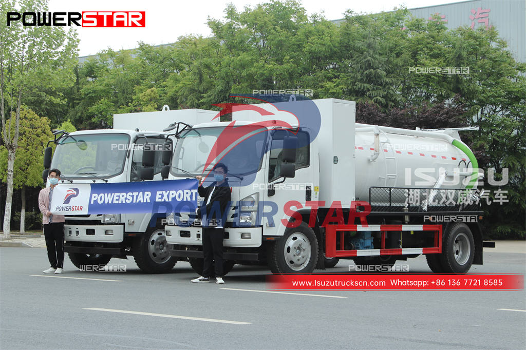 Custom build ISUZU 6000 liters sewer sucker truck with MORO pump