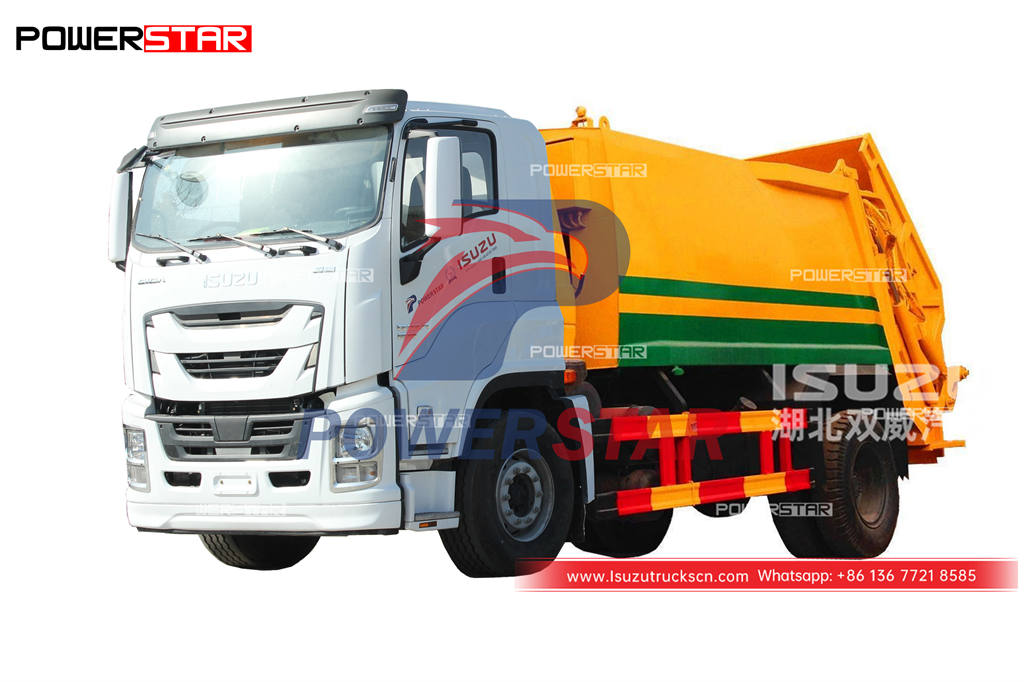 ISUZU GIGA 6 wheeler 14CBM refuse compactor truck for sale