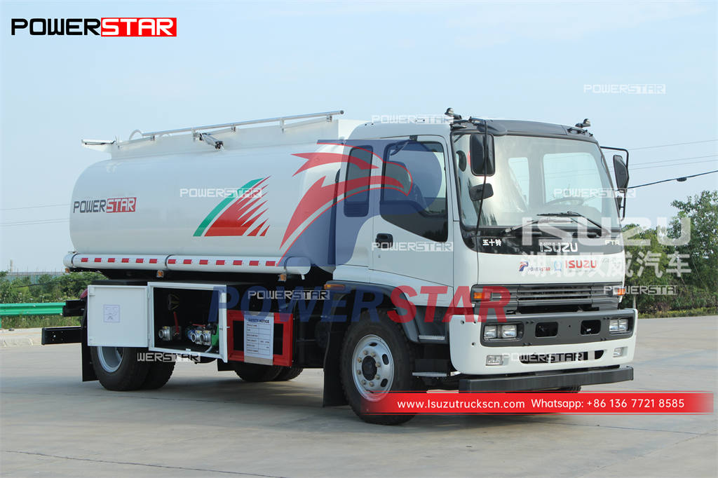 Mataas na kalidad ng ISUZU FTR 12CBM fuel bowser sa pinakamagandang presyo