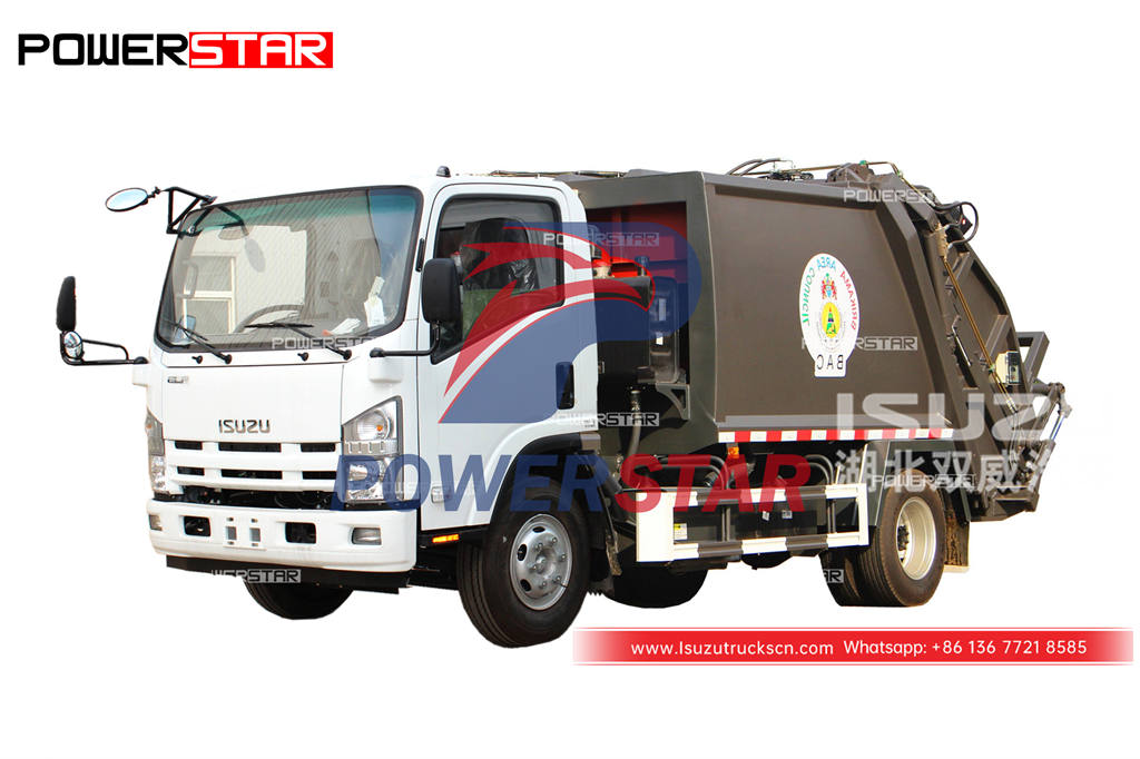 New ISUZU NPR 8CBM refuse compressing truck for sale