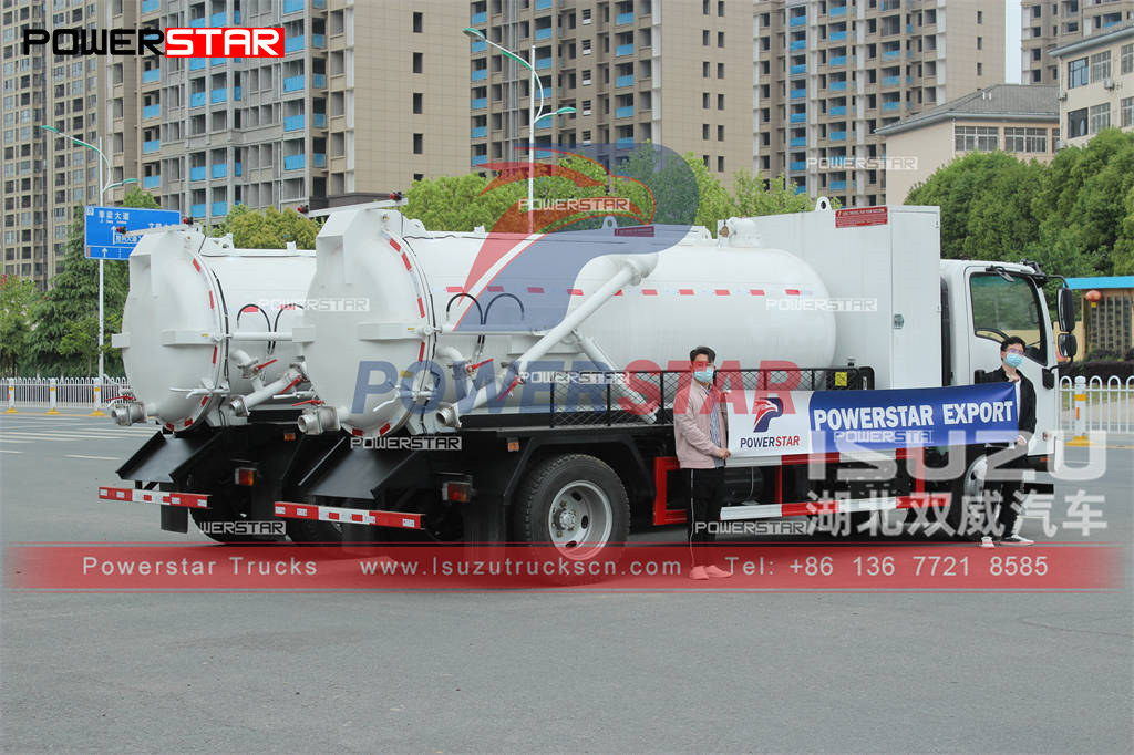 ISUZU 6000L vacuum truck na may MORO pump