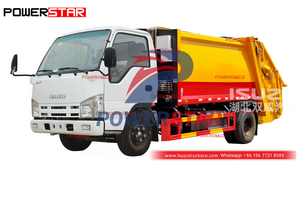 ISUZU 100P compressed garbage truck 4CBM