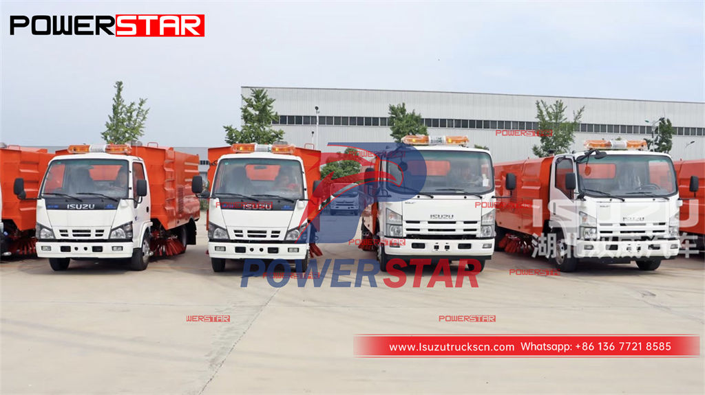 ISUZU 6 wheeler street sweeping truck sa pampromosyong presyo