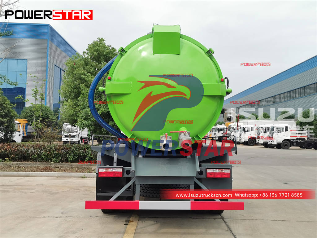 Cheap price ISUZU FVR truck mounted vacuum tank