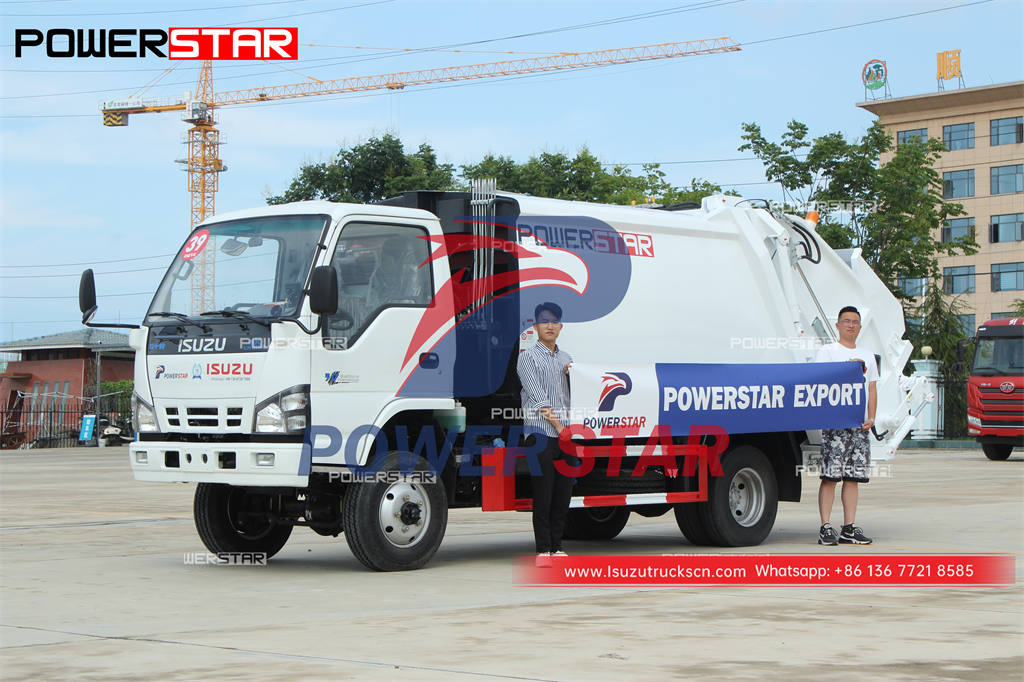 ISUZU 600P garbage compactor truck para sa pagbebenta