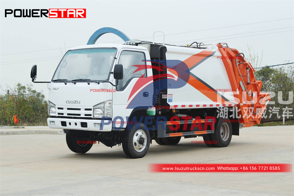 High performance ISUZU 4WD rear loader garbage compactor on sale