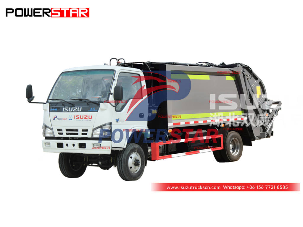 High quality ISUZU 4Ã—4 off-road compactor garbage truck on sale