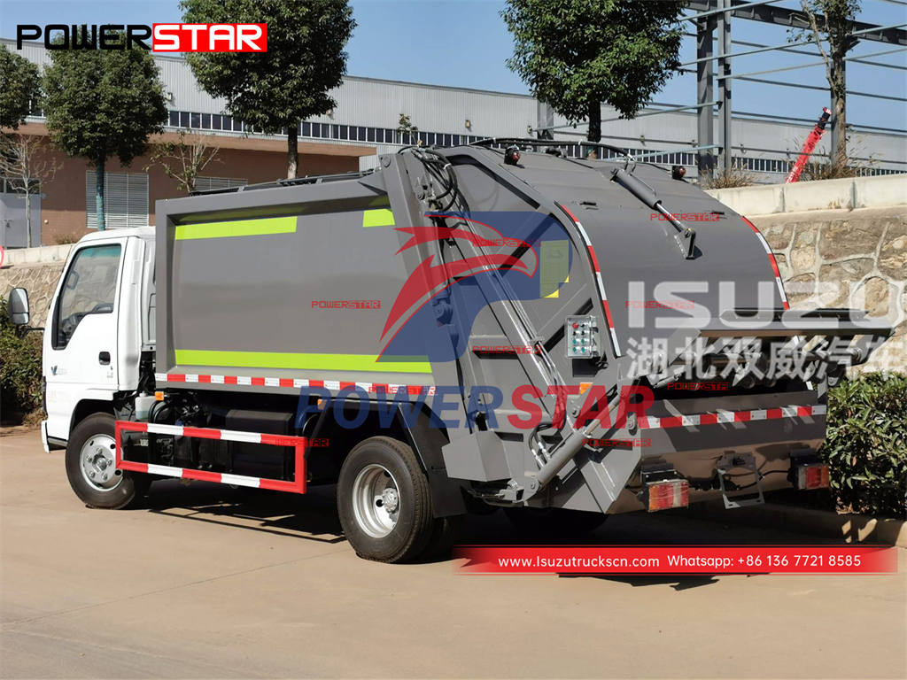 ISUZU 4Ã—4 600P light duty waste compression truck at promotional truck