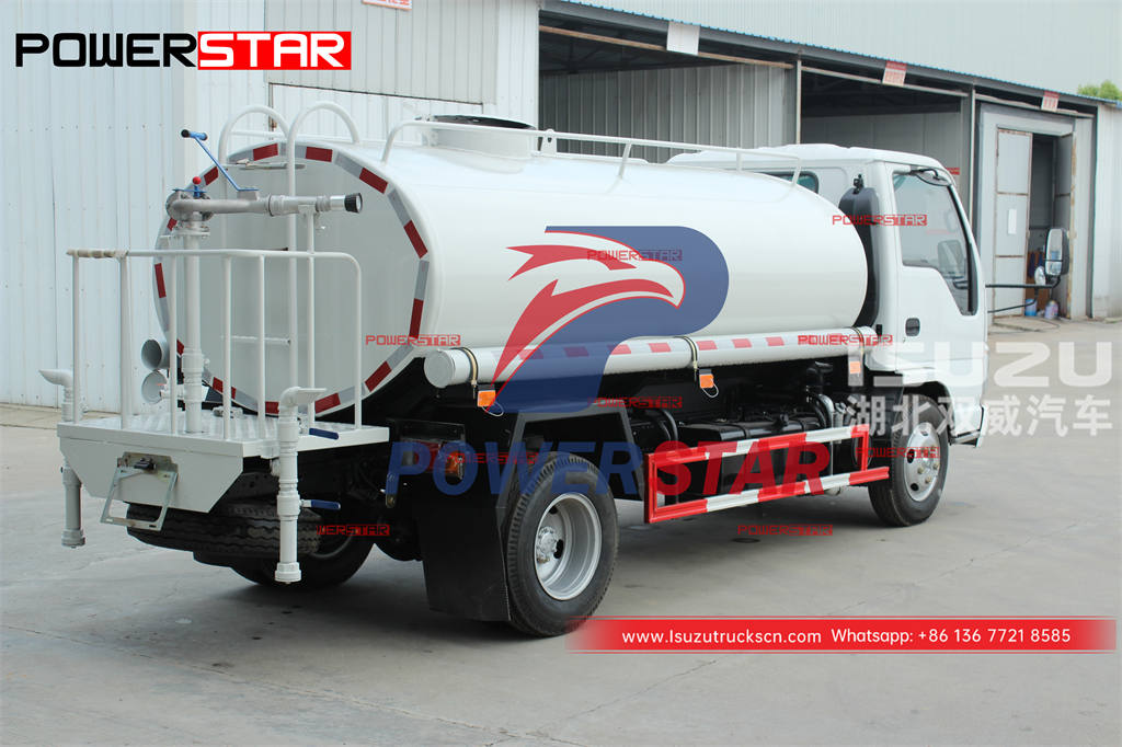 Hot sales ISUZU 4WD mini water tanker 4000L water bowser