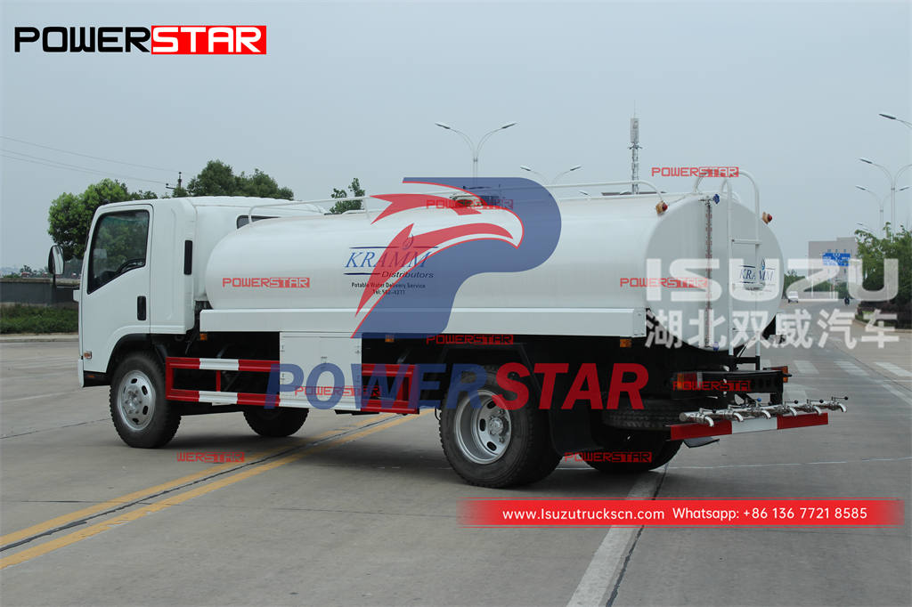 Hot sales ISUZU 190HP 4Ã—4 off-road drinking water tank truck for Phippines