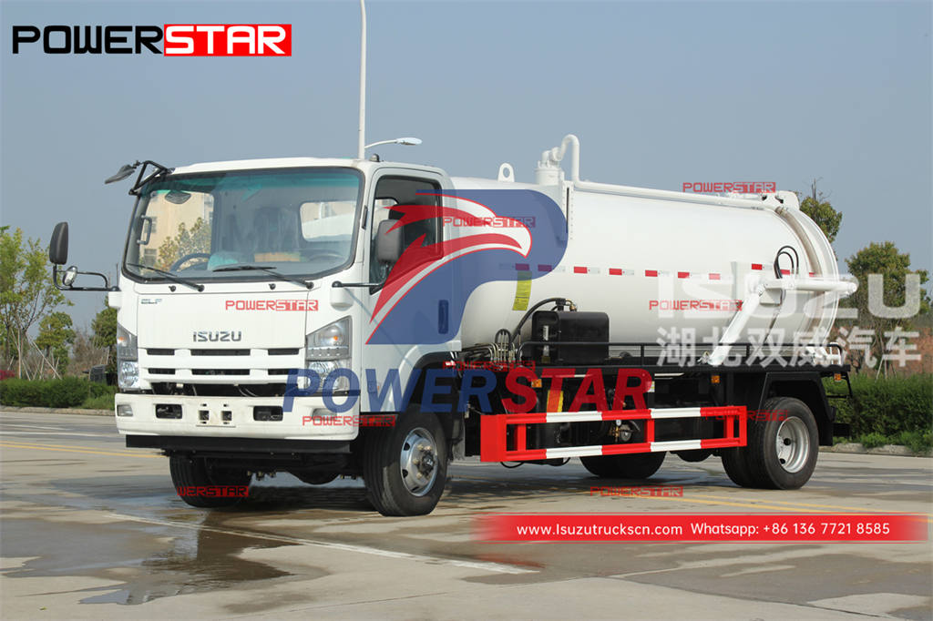 Brand new ISUZU 700P 4Ã—4 8000 liters sewage tank cleaning truck