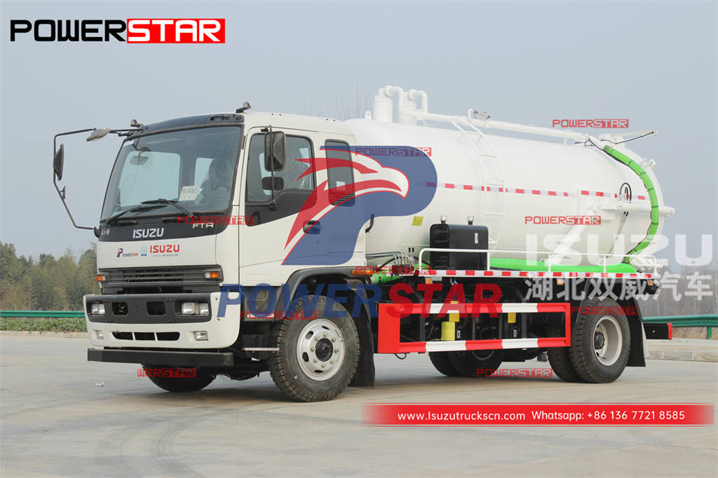 ISUZU FTR 4Ã—4 medium duty septic tank truck on sale