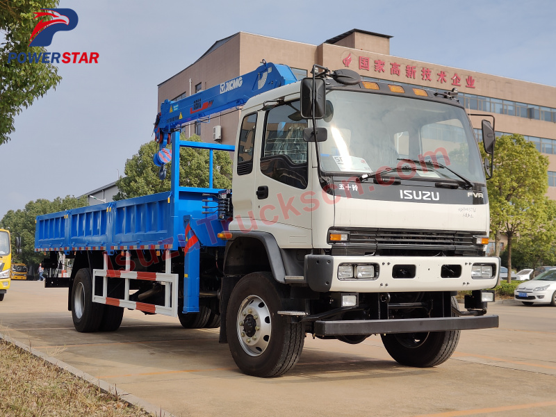 Brand new ISUZU Off road All wheel drive FVR Straight Boom Crane truck with xcmg crane