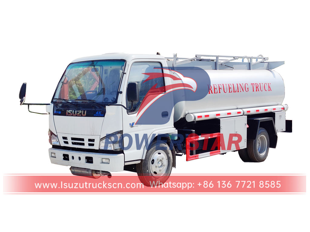 ISUZU 4Ã—2 5CBM mobile refueling truck for sale