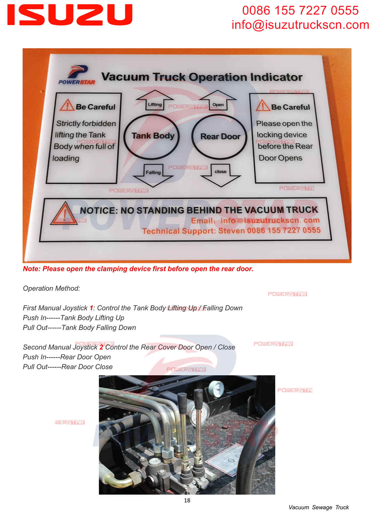 ISUZU GIGA 20cbm double cabin row Vacuum Sewage Truck Manual Mauritania