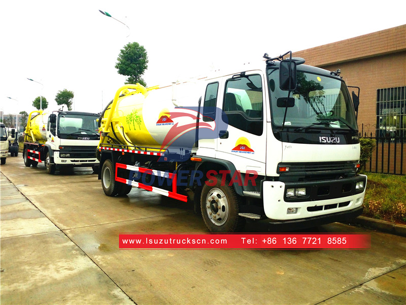 Isuzu sewer suction truck