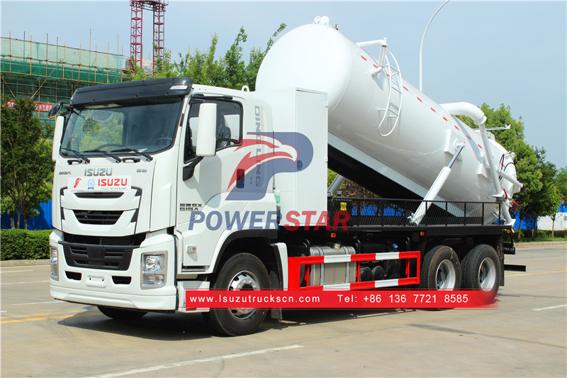 Isuzu sewer suction truck