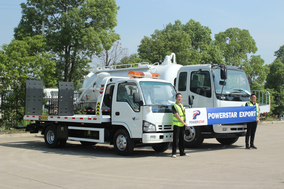 Pilipinas Isuzu FTR4hk1-tc50 Vacuum Truck Isuzu NKR 600P Recovery Wrecker Truck