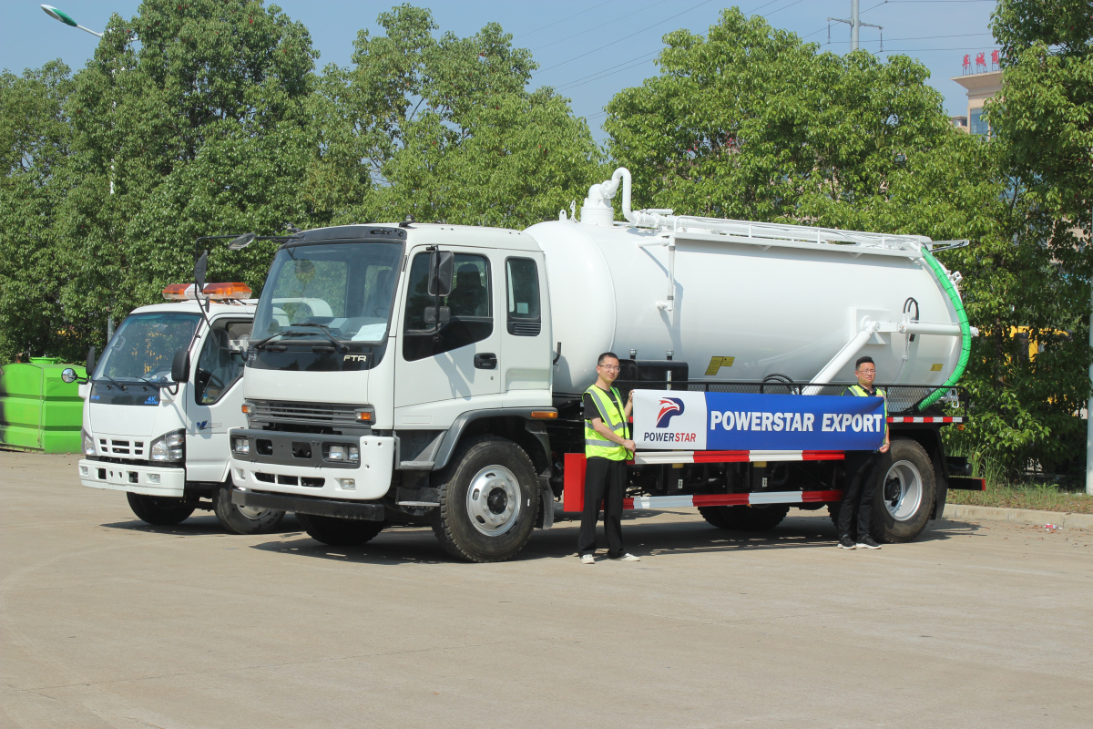 Pilipinas Isuzu FTR4hk1-tc50 Vacuum Truck Isuzu NKR 600P Recovery Wrecker Truck