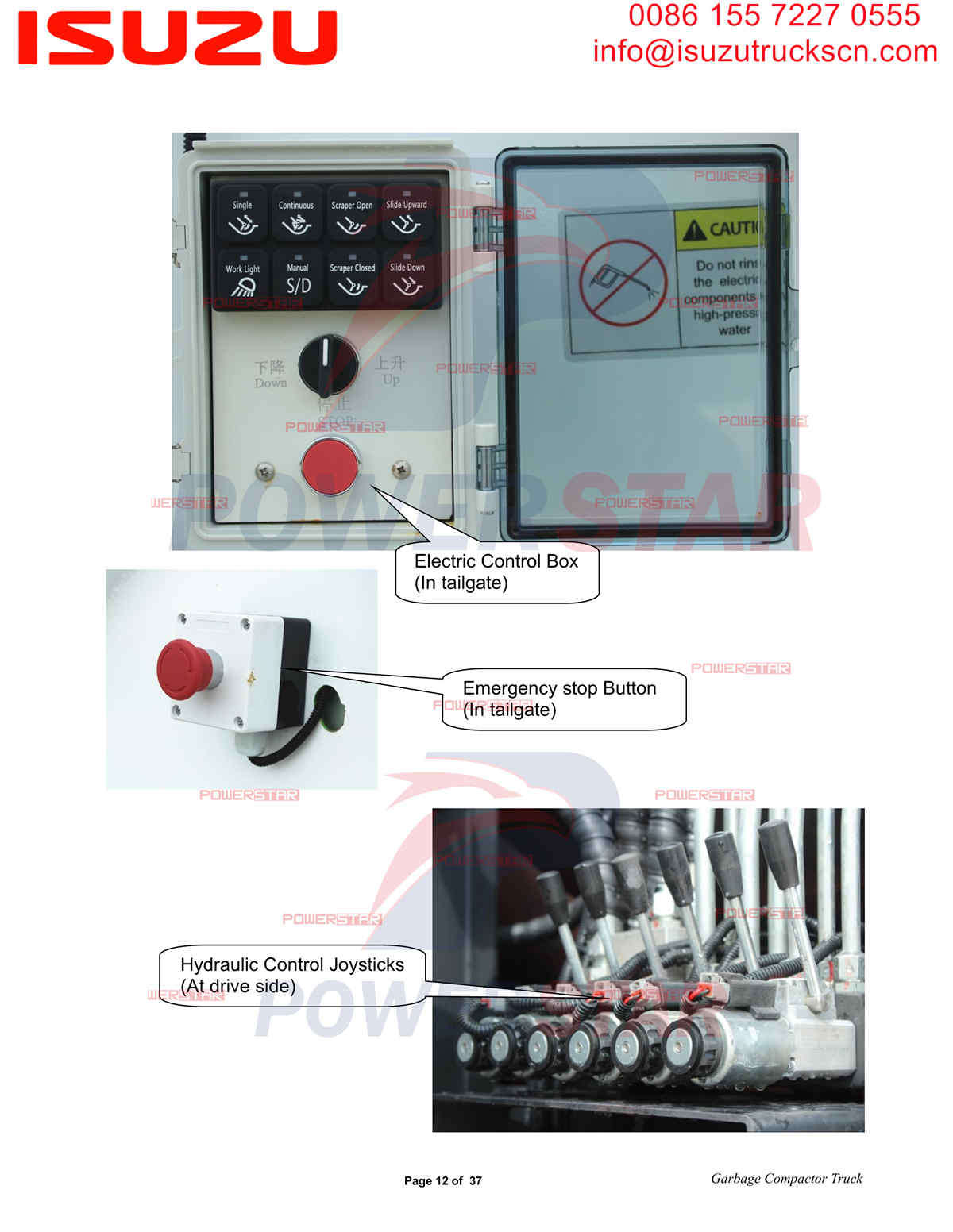 POWERSTAR Garbage Compactor Operation Manual