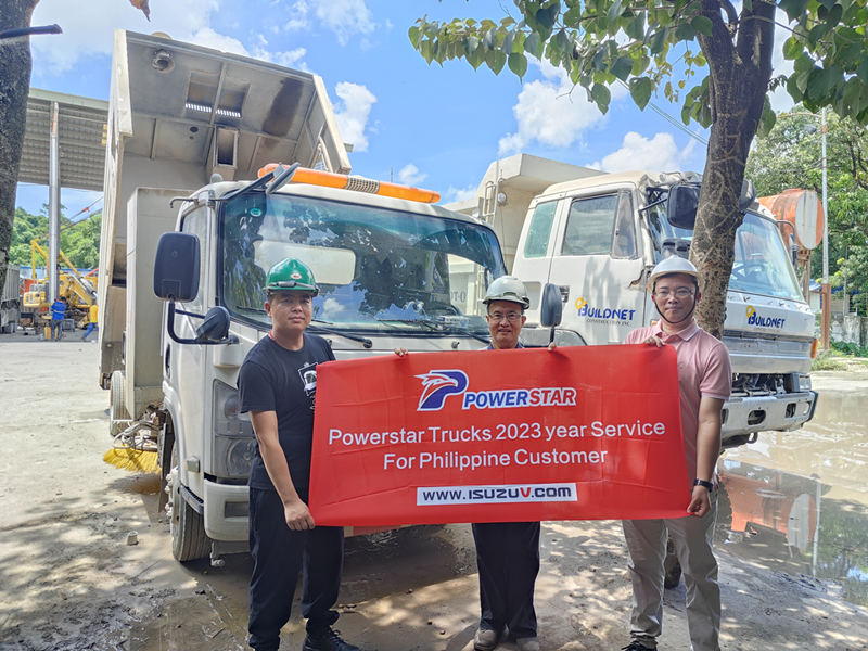 ISUZU road sweeper truck para sa Pilipinas