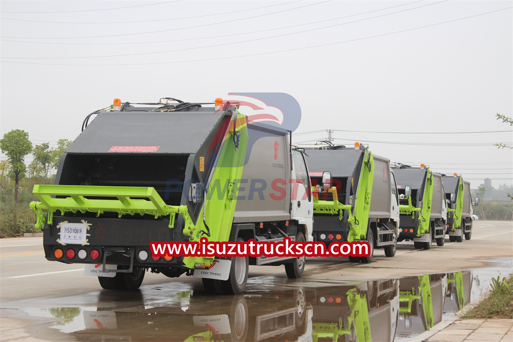 ISUZU NKR 6cbm trash compactor truck na presyo