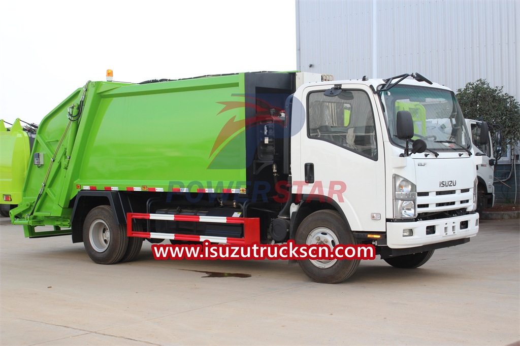 ISUZU NPR 10cbm tanggihan ang pag-export ng compactor truck