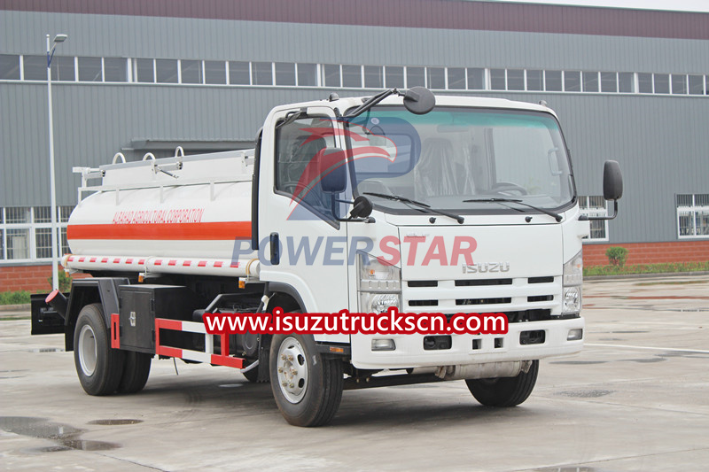 ISUZU NPR mobile fuel tanker truck low price