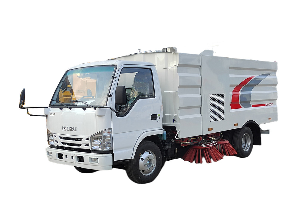 Isuzu broom sweeper truck