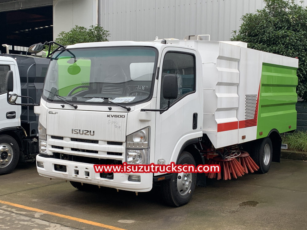 Isuzu truck mounted street sweeper