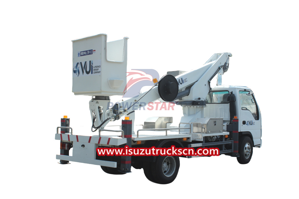 Isuzu chassis Telescopic Boom Bucket Truck