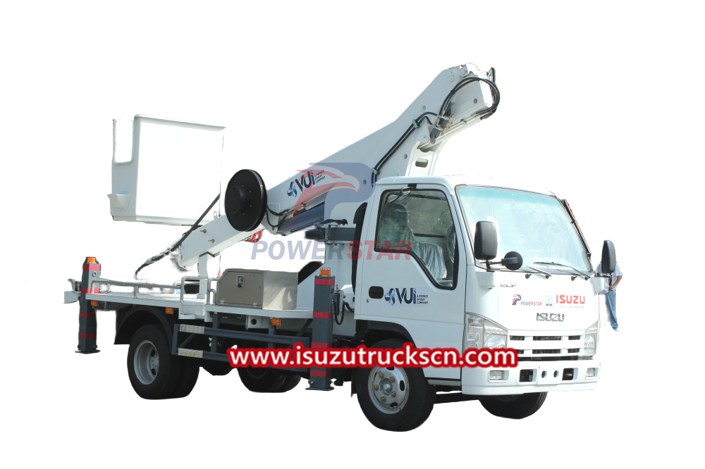 Isuzu chassis Telescopic Boom Bucket Truck